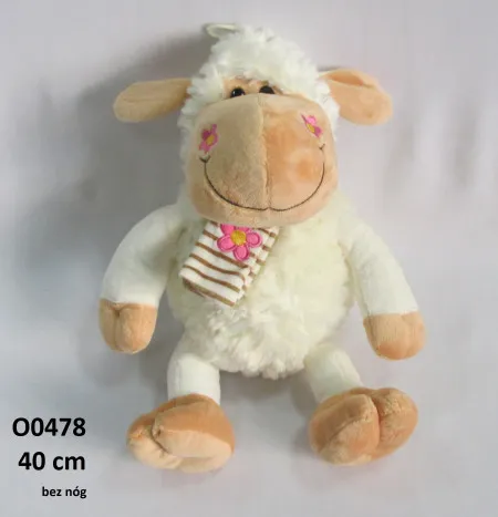 Plišana ovčica sa šalom i cvetićima 40cm ( 127143 )