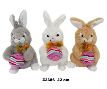 Plišani zeka sa jajetom 19cm 167262