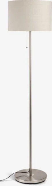 Podna lampa V145cm bruš. čelik