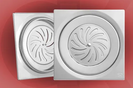 Podna rešetka 150x150/ fi 130mm crna ( 28800 )