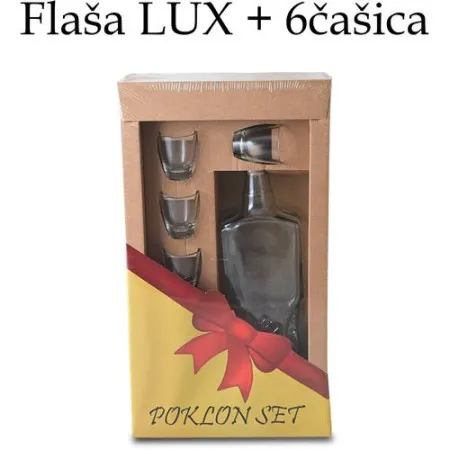 Poklon set flaša lux + 6 čašica ( 630502 )