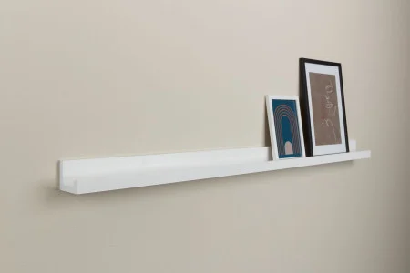 Polica za ram za slike 115x7 bela