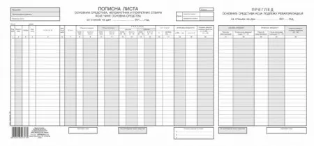 Popisna lista osnovnih sredstava sa revalorizacijom ncr ( 466 )