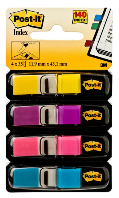 Post-it index 683-4AB Fluo, 35 listića x 4 boje 3M ( 06PMP11 )