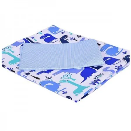 Posteljina 160X110cm - blue dino ( 7581 )