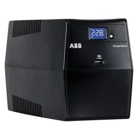 PowerValue UPS ABB 11LI Up 1000VA 600W simulated sine Wave6 x IEC 320 C13 USB i RS232