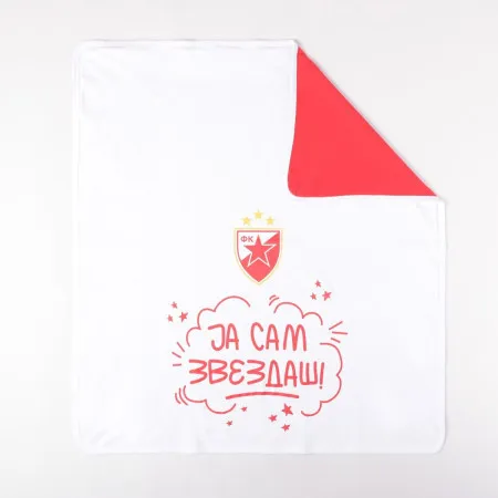 Prekrivac crvena zvezda interlok beli 21 ( 3131-21B )