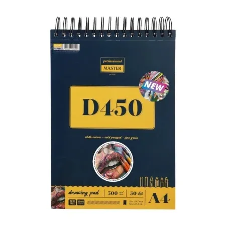 Professional master d drawing blok za crtanje sa spiralom - odaberite format d450 - 300g - 50 lista a4 ( 617117 )