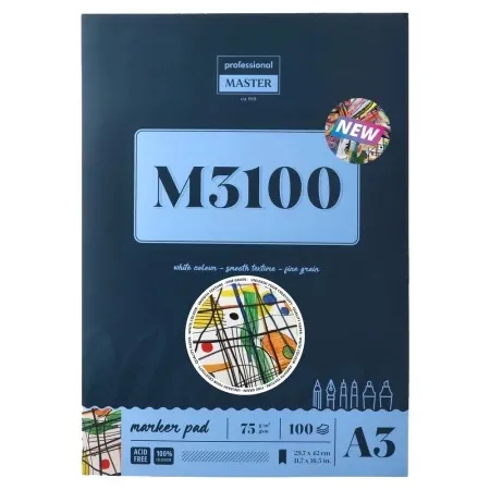 Professional master m marker blok za crtanje - odaberite format m3100 - 75g - 100 lista a3 ( 617128 )