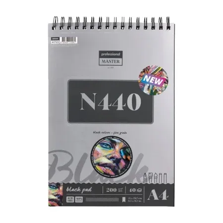 Professional master n black blok za crtanje sa spiralom - odaberite format n440 - 200g - 40 lista a4 ( 617123 )