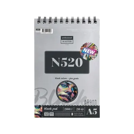 Professional master n black blok za crtanje sa spiralom - odaberite format n520 - 200g - 20 lista a5 ( 617124 )