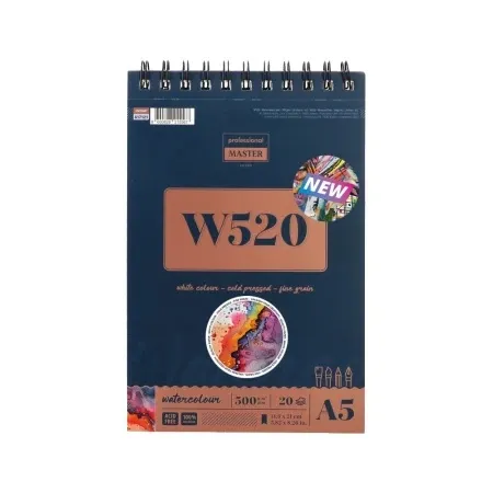 Professional master w watercolor akvarel blok sa spiralom - odaberite format w520 - 300g - 20 lista a5 ( 617121 )