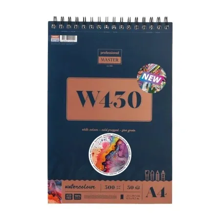 Professional master w watercolor akvarel blok sa spiralom - odaberite format w430 - 300g - 30 lista a4 ( 617120 )
