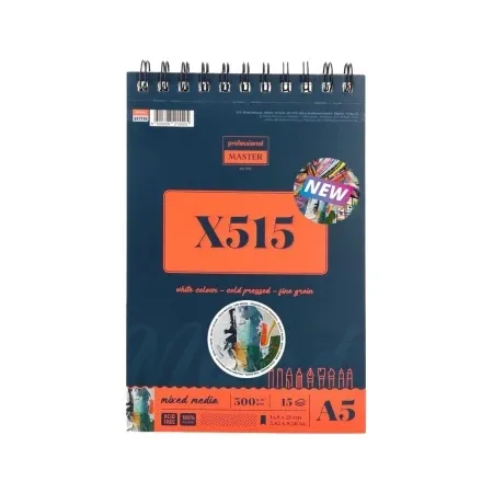 Professional master x mixed blok sa spiralom - odaberite format x515 - 300g - 15 lista a5 ( 617115 )