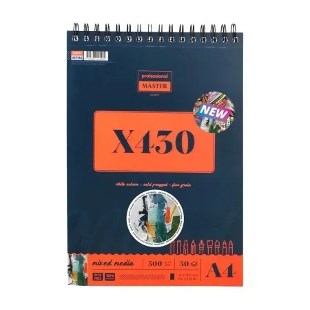 Professional master x mixed blok sa spiralom - odaberite format x430 - 300g - 30 lista a4 ( 617114 )