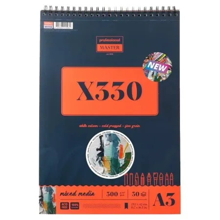 Professional master x mixed blok sa spiralom - odaberite format x330 - 300g - 30 lista a3 ( 617113 )