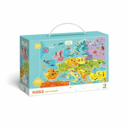 Puzzle 100 pcs mapa evrope ( 104/300124 )