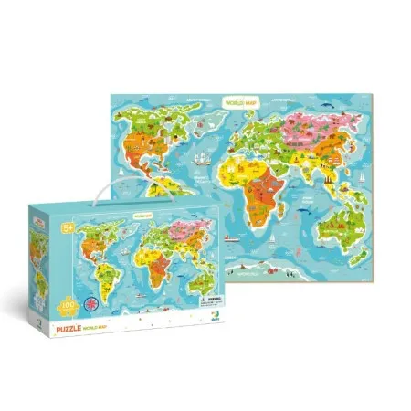 Puzzle map of the world 100pcs ( 104/300123 )