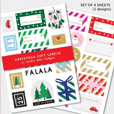 Rachel Ellen Novogodišnje nalepnice ( XLABEL01 )