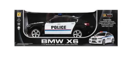 Rastar RC automobili bmw x6 1/14 police ( GK1401P )