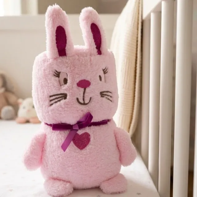 Ready Plišano ćebe - igračka za bebe - Roze Zeka