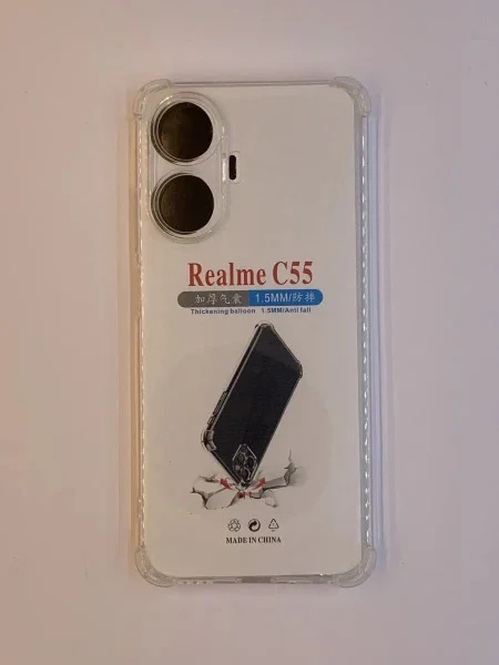 Realme C55 transparent maska sa ojačanim ivicama ( 96252 )