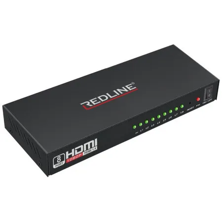Redline HDMI razdelnik, 1 ulaz - 8 izlaza - HS-8000