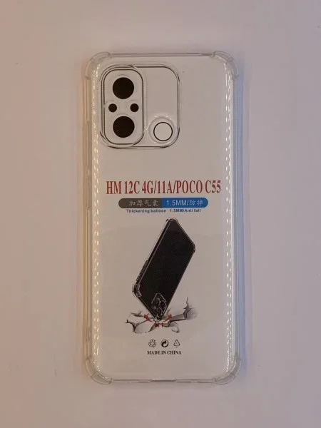 Redmi 12C transparent maska sa ojačanim ivicama ( 96201 )