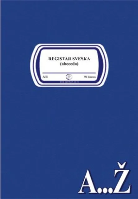 Registar sveska a4 tp abeceda 90 3196 ( 3196 )