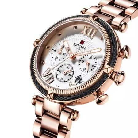 Reward 63084 rose gold ženski sat sa metalnom narukvicom