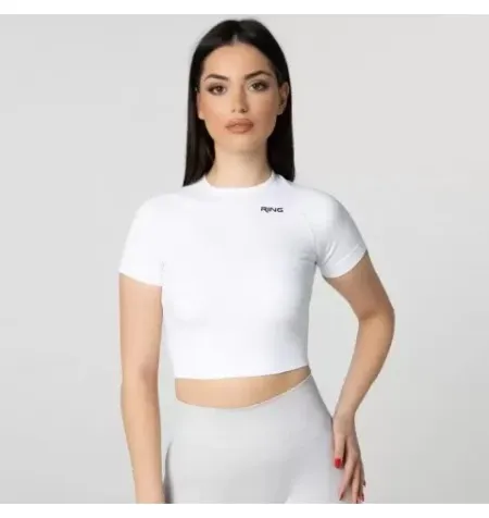 Ring Active Crop Top White