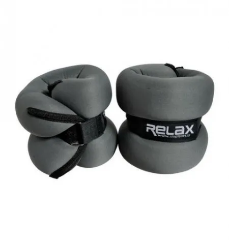 Ring tegovi sa čičkom od 2x 2kg (tamno sivi) - RX AW 2201