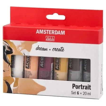 Royal Talens amsterdam akrilna boja set 6k portrait set 6 x 20ml ( 680924 )