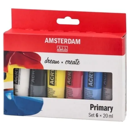 Royal Talens amsterdam akrilna boja set 6k primary set 6 x 20ml ( 680926 )