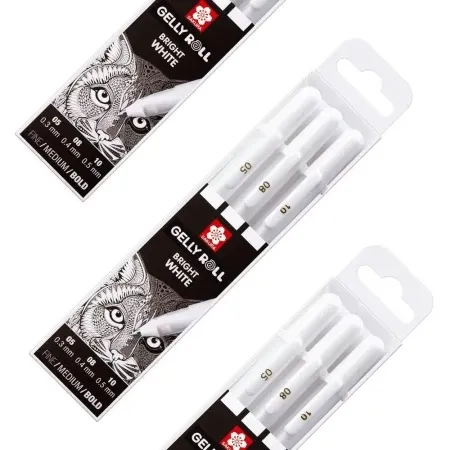 Royal Talens gelly basic gel olovka set white miks 3k ( 672390 )