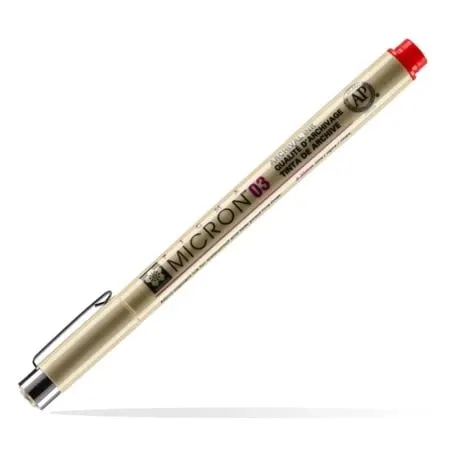 Royal Talens pigma micron 03 liner red 035mm ( 672050 )