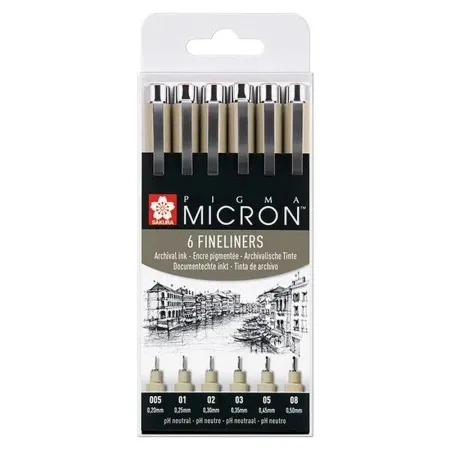 Royal Talens pigma micron liner set black 6k ( 672081 )