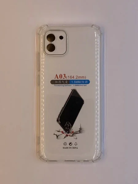 Samsung A03 transparent maska sa ojačanim ivicama ( 96150 )