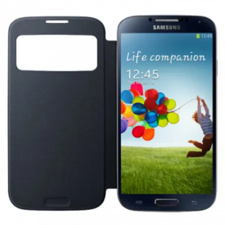 Samsung maska sa preklopom i prozorom, s4, crna ( ef-ci950-bbe )
