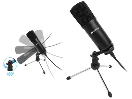 Sandberg stoni mikrofon streamer USB desk sa tripodom 126-09