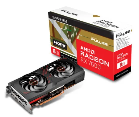 Sapphire radeon RX 7600 gaming OC pulse 8GB GDDR6, 11324-01-20G grafička kartica