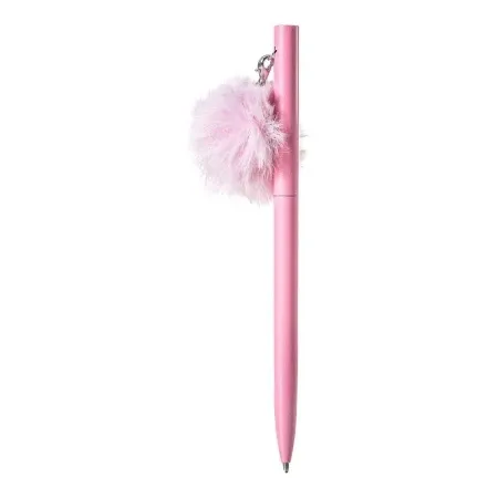 Sazio elegant hemijska olovka pom-pom plava svetlo roze ( B2C00288 )