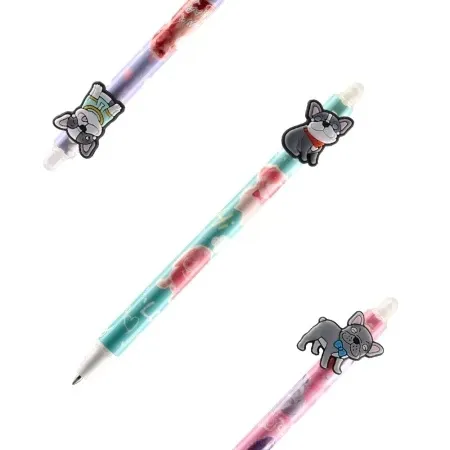 Sazio Neo mistic izbrisiva gel olovka plava 0.5mm french bulldog ( 116065 )