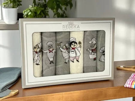 Set 6 kuhinjskih krpa 40x60cm Set E ( VLK000114-setE )