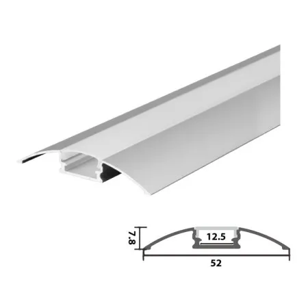 Set aluminijumski profil za LED trake 2m 52x7.8 ( LPR-608/2-SET )