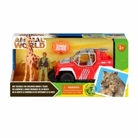 Set auta za safari sa figurom coveka i zirafom ( 11/63789 )