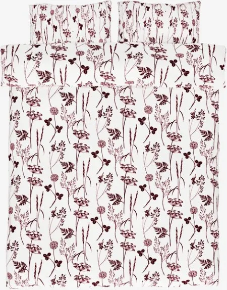 Set krep posteljine 200x220 cm tamno ljubičasta