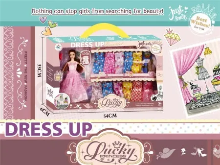 Set za igru - lutka+ garderoba ( 410676 )