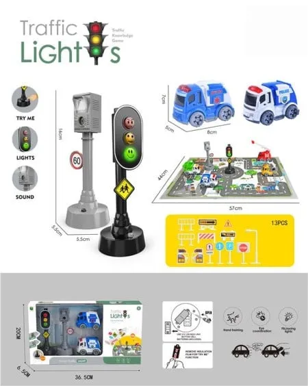 Set za igru semafor sa autićima i podlogom ( MKP567784 )