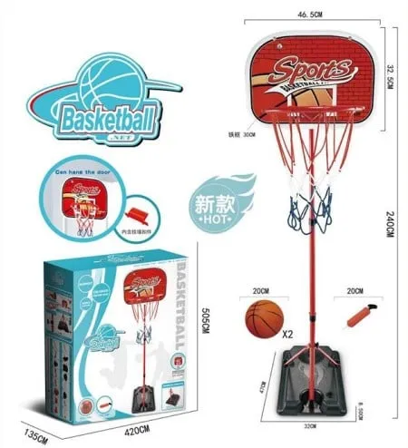 Set za košarku - tabla sa postoljem i loptom ( MKM371686 )